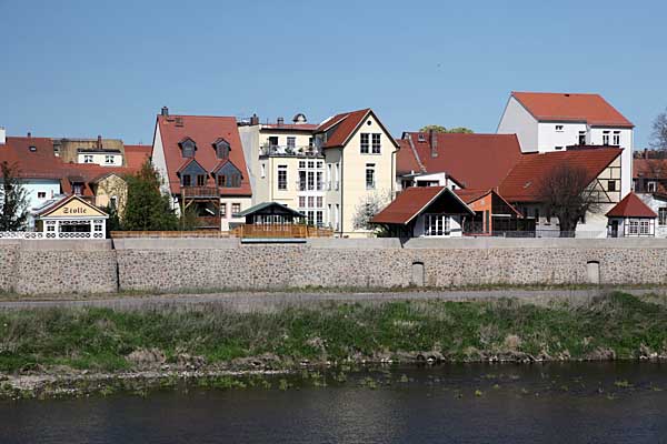 Mauerlauben an der Mulde in Grimma