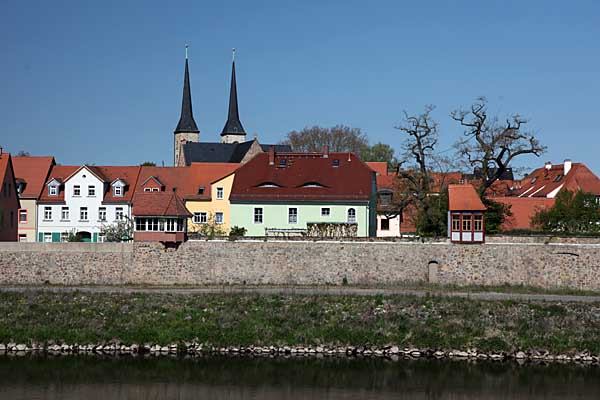 Mauerlauben an der Mulde in Grimma