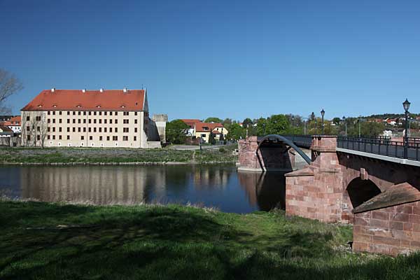 Pöppelmannbrücke und Schloss Grimma