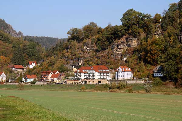 Blick auf Rathen