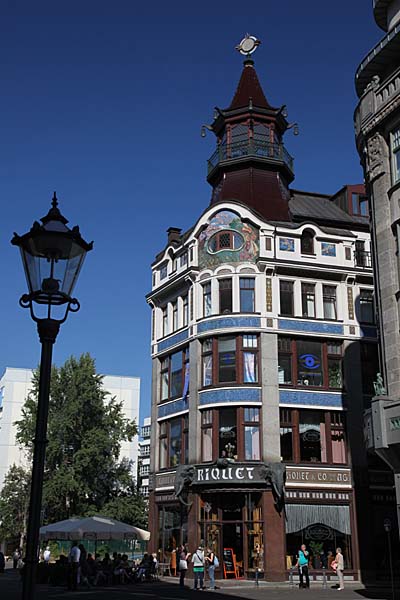 Restauriertes Haus in der Leipziger Innenstadt