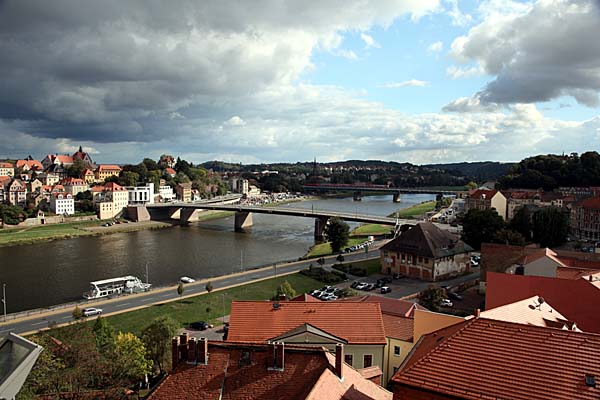 Meißen - Blick ins Elbtal