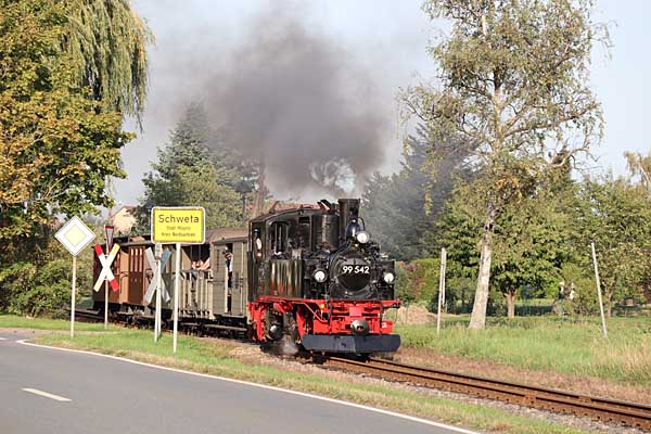 99 542 bei Ausfahrt Schweta