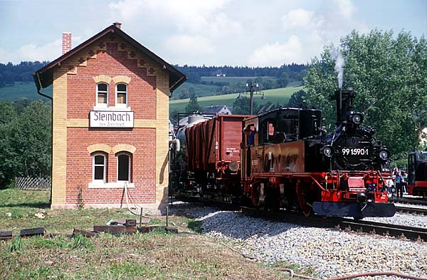 Preßnitztalbahn in Steinbach / Erzgebirge