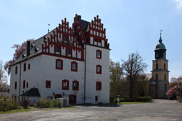 Schloss und Kirche in Netzschkau