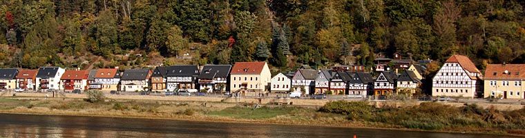 Elberadweg: Blick auf Postelwitz
