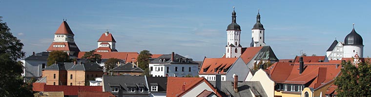 Stadtansicht Wurzen von Westen